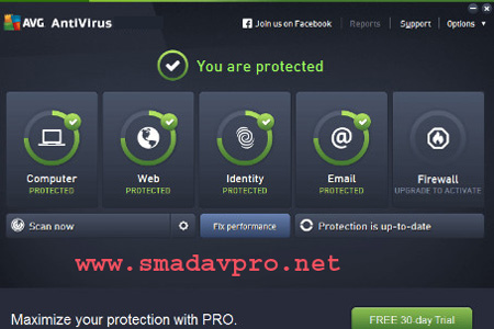 AVG AntiVirus windows